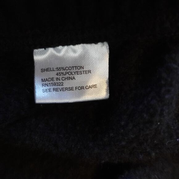 Aqua Kerri Rosenthal Sweatpants Womens XS Black Heart Patch Jogger Pants Lounge - Picture 11 of 12